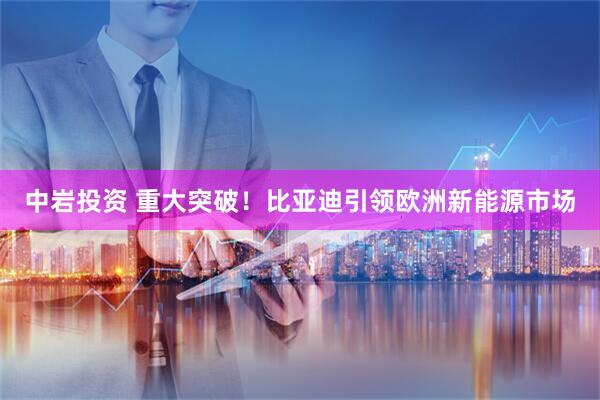 中岩投资 重大突破！比亚迪引领欧洲新能源市场
